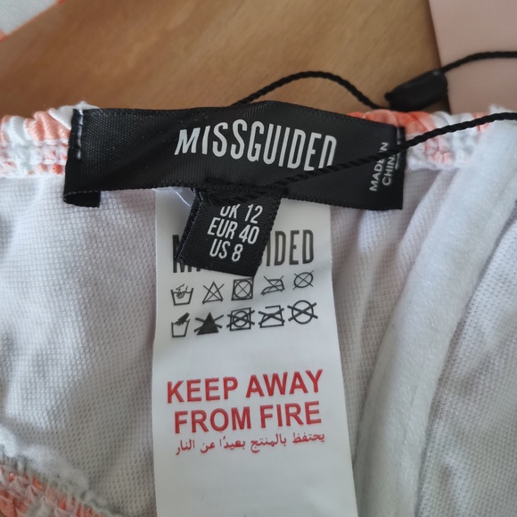 MISSGUIDED set:Crinkle boomerang underwire bikini top & bottoms - NWT (Size 8) - Picture 11 of 16